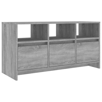 Mueble De Tv Madera De Ingeniería Gris Sonoma 102x37,5x52,5 Cm