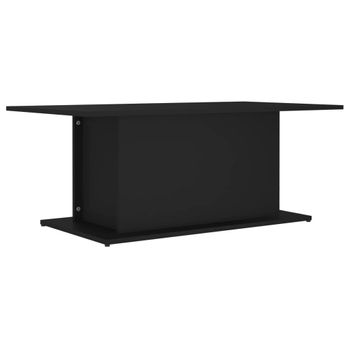 Mesa De Centro Madera Contrachapada Negro 102x55,5x40 Cm