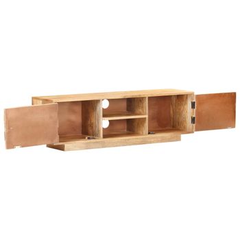 Mueble Para Tv De Madera Maciza De Mango 116x30x35 Cm