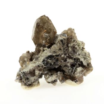 Cuarzo Ahumado - Natural Pierre De Francia, Haute -savoie - Mineral De Colección Ultra Rara | 295.9 Cts - Certificado De Autenticidad Incluido | 60 X 55 X 30 Mm