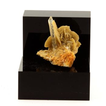 Siderite, Cuarzo - Pierre Natural De Francia, Saint -pierre -de -méage - Pierre Siderite Y Quartz, Multicolor, Origin France, 126.1 Ct - Certificado De Autenticidad Incluido | 37 X 30 X 30 Mm