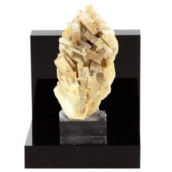 Baryte - Pierre Natural De Francia, Saint -georges -les -bains - Mineral Ultra Raro, Colección De Patrick Pailleret - Melikaria | 280.1 Ct - Certificado De Autenticidad Incluido | 57 X 30 X 27 Mm