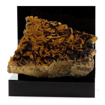 Pyrolusite Y Goethita En Siderit De Francia, Área De Alban - Le Fraysse, Tarn | Mineral Raro De La Colección De Patrick Pailleret - Melikaria | 2140.1 Ct - Certificado De Autenticidad Incluido | 105 X 95 X 40 Mm