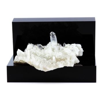 Cuarzo Y Baritina Natural De Francia, Beaufortain, Savoie - Piedra De Recolección Rara, Cristal Blanco Puro, Energía Positiva | 415.3 Ct - Certificado De Autenticidad Incluido | 80 X 77 X 30 Mm