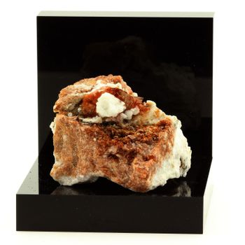 Rhodochrosite + Leifite - Piedra Natural De Canadá, Mont Saint -hilaire - Rare Muneral Multicolor | 188.5 Ct - Certificado De Autenticidad Incluido | 42 X 27 X 27 Mm