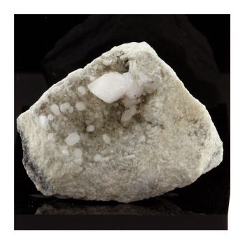 Allanita, Dolomita, Calcita - Piedra Natural De Francia, Luzenac, Ariège, Occitanie | Minerales Raros De La Colección José Duarte | 747.6 Ct - Certificado De Autenticidad Incluido | 70 X 53 X 35 Mm