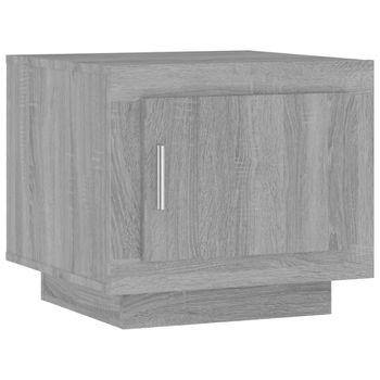 Mesa De Centro Madera Contrachapada Gris Sonoma 51x50x45 Cm