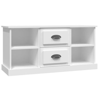 Mueble Para Tv Madera Contrachapada Blanco 99,5x35,5x48 Cm