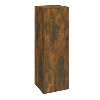 Mueble Para Tv Madera Contrachapada Roble Ahumado 30,5x30x90 Cm