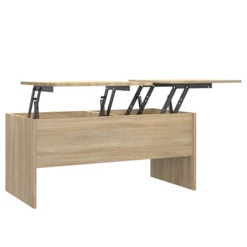 Mesa De Centro Madera Contrachapada Sonoma 102x50,5x46,5 Cm