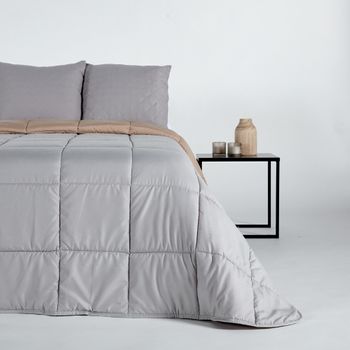 10xdiez Edredón Invierno Liso  | (cama De 90cm - Gris)