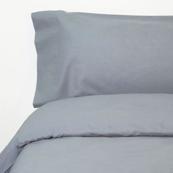 10xdiez Funda Nórdica Algodon 2p Gris  | (cama De 200cm - Gris)