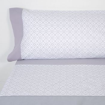 10xdiez Juego De Sábanas Alexia Gris  | (cama 90 Cm - Gris)