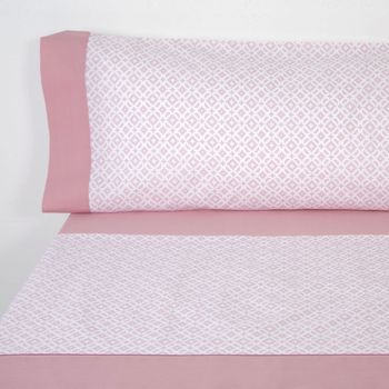 10xdiez Juego De Sábanas Alexia Rose  | (cama 90 Cm - Rosa)