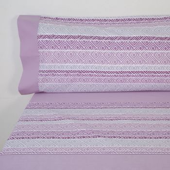 10xdiez Juego De Sábanas Greta Rosa  | (cama 105 Cm - Rosa)