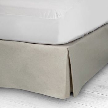 10xdiez Cubre Canapé Dim Beig 4  - Cubre Somier Para Cama ( 1 - Cama 135 Cm ) | (cama 135 Cm - Beige)