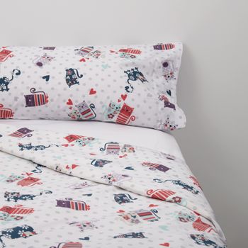 Juego De Sábanas Térmicas De Invierno, Ropa De Cama 3 Piezas(cama 135,  Triángulo Aguamarina)- Home Mercury con Ofertas en Carrefour