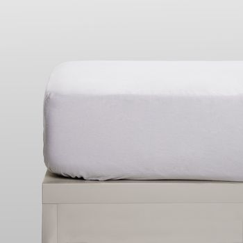 10xdiez Sábanas Bajeras Franela Blanca  | (cama 135 Cm - Blanco)