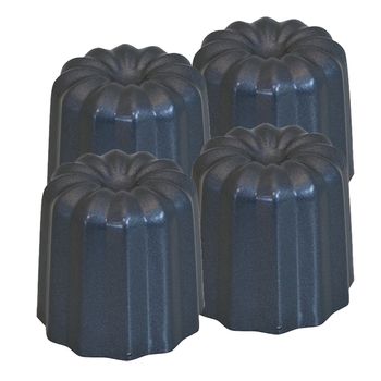 De Buyer Juego De 4 Mejillones Canelé Burdeos D5.5cm - 4718.05