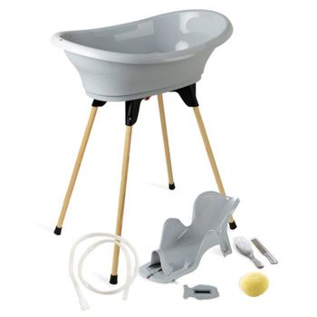 Pack De Baño Vasco 7 En 1 Charm Gris Thermobaby