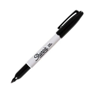 Rotulador Sharpie Permanente Color Negro Punta fina Caja 12 (155876)