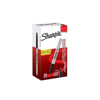 Sharpie Marcador Permanente Fine 09mm Negro Punta Redonda Pack De 20mas4