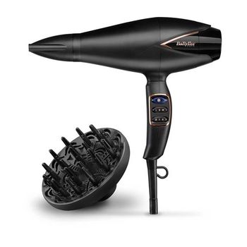 Babyliss Paris Secador De Pelo 2200w Pro Salon Air Brilliance Negro/rosa - D665e