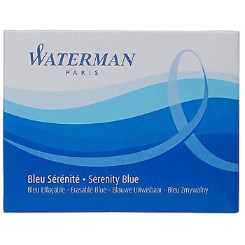 Recambio Cartucho Para Pluma Waterman Azul 8unidades