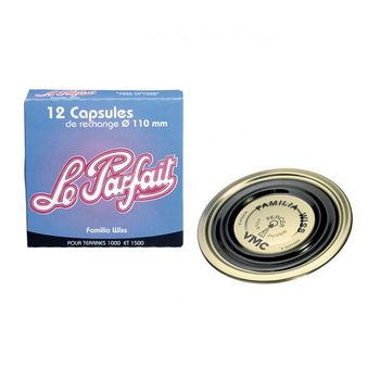 Le Parfait Juego De 12 Cápsulas Para Tarros De Terrina De 11 Cm - 610086