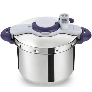 Seb Olla A Presión Acero Inoxidable 6l + Temporizador - P4620700