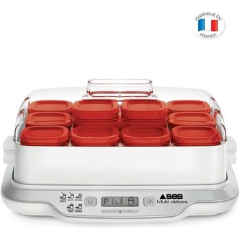 Yogurtera 20w 1,26l Con 7 Tarros De Cristal De 180 Ml Homcom con Ofertas en  Carrefour