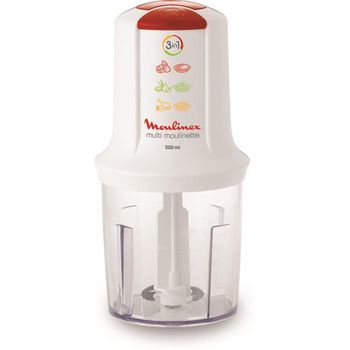 Moulinex Minipicadora 3en1 0,5l 500w Blanca - At710110