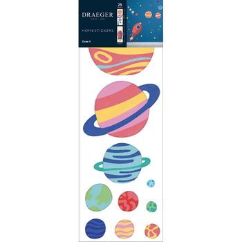 Adhesivo Mural - Planetas Y Cohetes