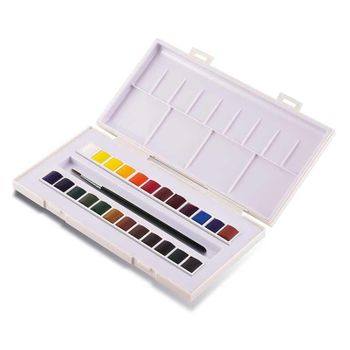 Caja De Viaje - La Petite Aquarelle - 24 Medias Tazas