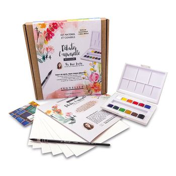 Caja De Descubrimientos Marie Boudon - La Petite Aquarelle - Tema Flor