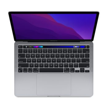 Macbook Pro Touch Bar 13" 2020 Apple M1 3,2 Ghz 16 Gb 256 Gb Ssd Gris Espacial - Producto Reacondicionado Grado A. Seminuevo.