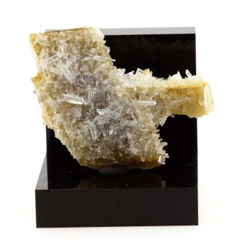 Siderite, Cuarzo - Pierre Natural De Francia, Saint -pierre -de -méage - Magnífico Cristal De Sideritis Y Cuarzo, Curación Y Propiedades Energéticas - 107.9 Ct - Certificado De Autenticidad Incluido | 50 X 46 X 18 Mm