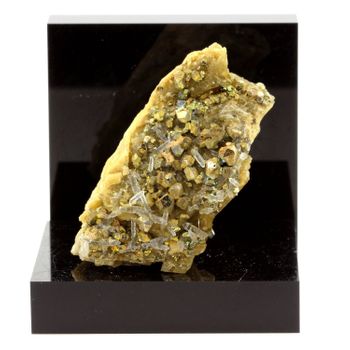 Siderit, Pirita, Piedra De Cuarzo Natural De Francia, Saint-pierre-de-méage-mesage Mina, Multicolor Rock Con Certificado De Autenticidad Incluido | 273.3 Ct - 50 X 28 X 27 Mm