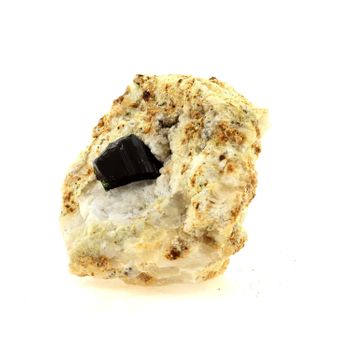 Turmaline Chromfere - Piedra Natural De Tanzania, Merelani Hills - Cristal Raro Y Brillante | 318.5 Ct - Certificado De Autenticidad Incluido | 50 X 47 X 25 Mm