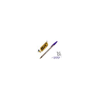 Boligrafo Bic Cristal Fun Morado Punta 1,6 Mm 20 Unidades