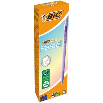 Caja 12 Portaminas Bic Pastel  Mina 0,7 Mm