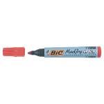 Bic Marcador Permanente 2000 Trazo 1.7mm Punta Conica Tinta Base Alcohol Rojo 820913