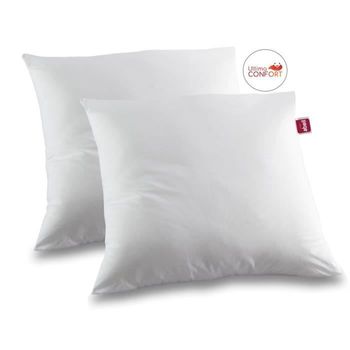 Juego De 2 Almohadas Ultima Confort - 60 X 60 Cm Abeil Blanco