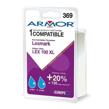 Armor K10188r1, Cian, Lexmark, - Lexmark Genesis S 815 - Lexmark Genesis S 816 - Lexmark Impact S 302 - Lexmark Impact S 305 ..., 014n1069e, Inyección De Tinta, 11 Ml