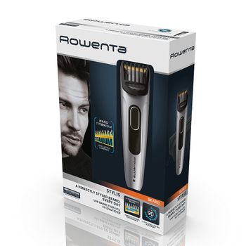 Rowenta Regolabarba Stylis Tn2850 Depiladora Para La Barba Negro, Plata