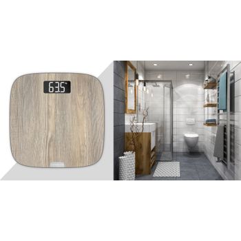 Rowenta Bs1600 Báscula De Baño Plaza Madera Báscula Personal Electrónica