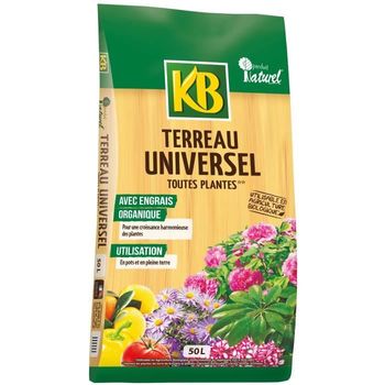 Kb Universal Tierra Para Macetas - Todas Las Plantas - 50 L