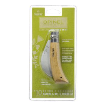 Opinel O123060 Navaja con Hoja de Acero Inoxidable, Unisex, Beige