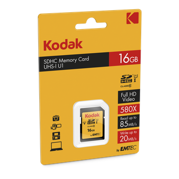 Kodak - Tarjeta De Memoria Sdhc Ultra High Speed - 16 Gb