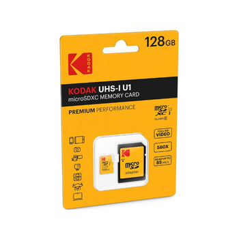 Kodak Micro Sdxc De 128 Gb Con Adaptador - Alta Capacidad De Almacenamiento Y Rendimiento Rápido